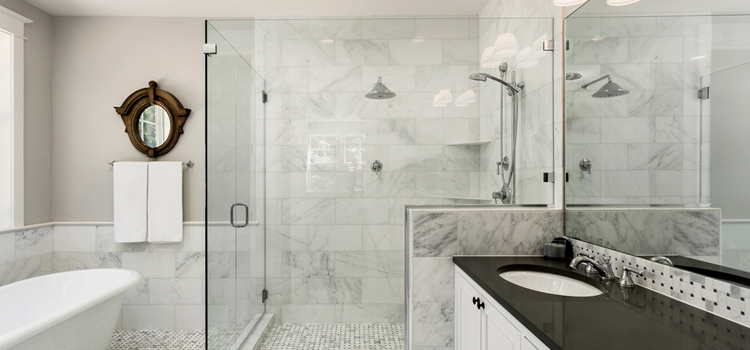 bathroom shower door installation in Firebaugh