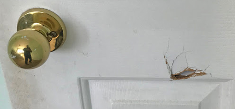 interior door hole repair Firebaugh